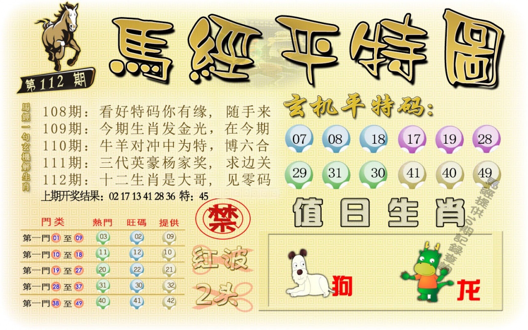 112期马经平特图[图]