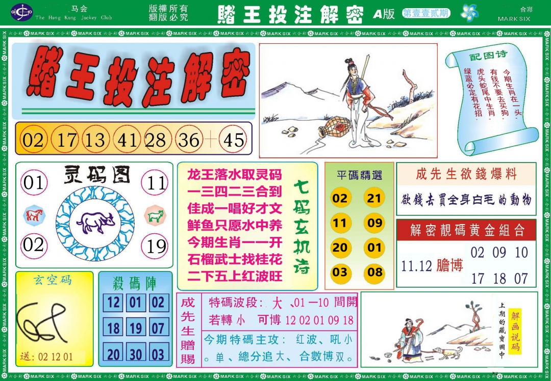 112期赌王投注解密[图]