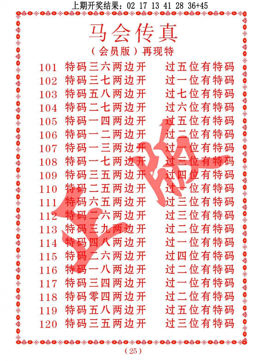 112期马会传真[图]