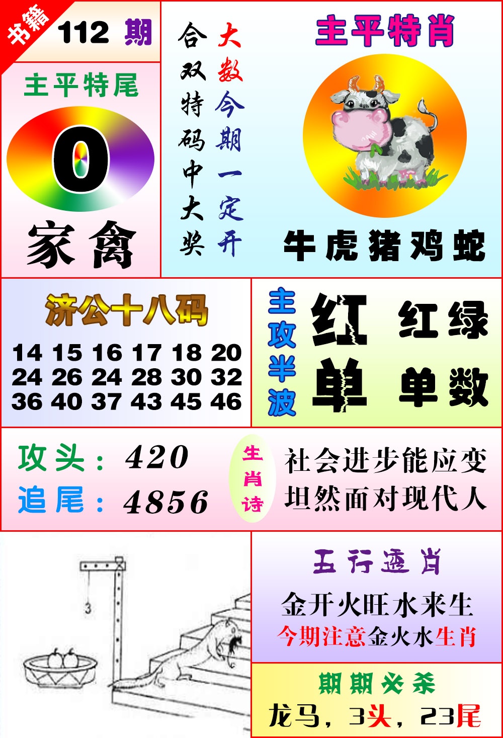112期澳门狗头铡[图]