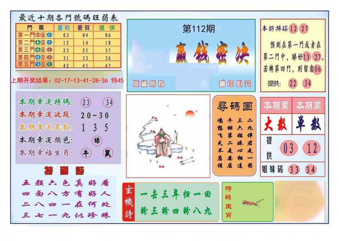 112期九龍赢钱密决(推荐)[图]