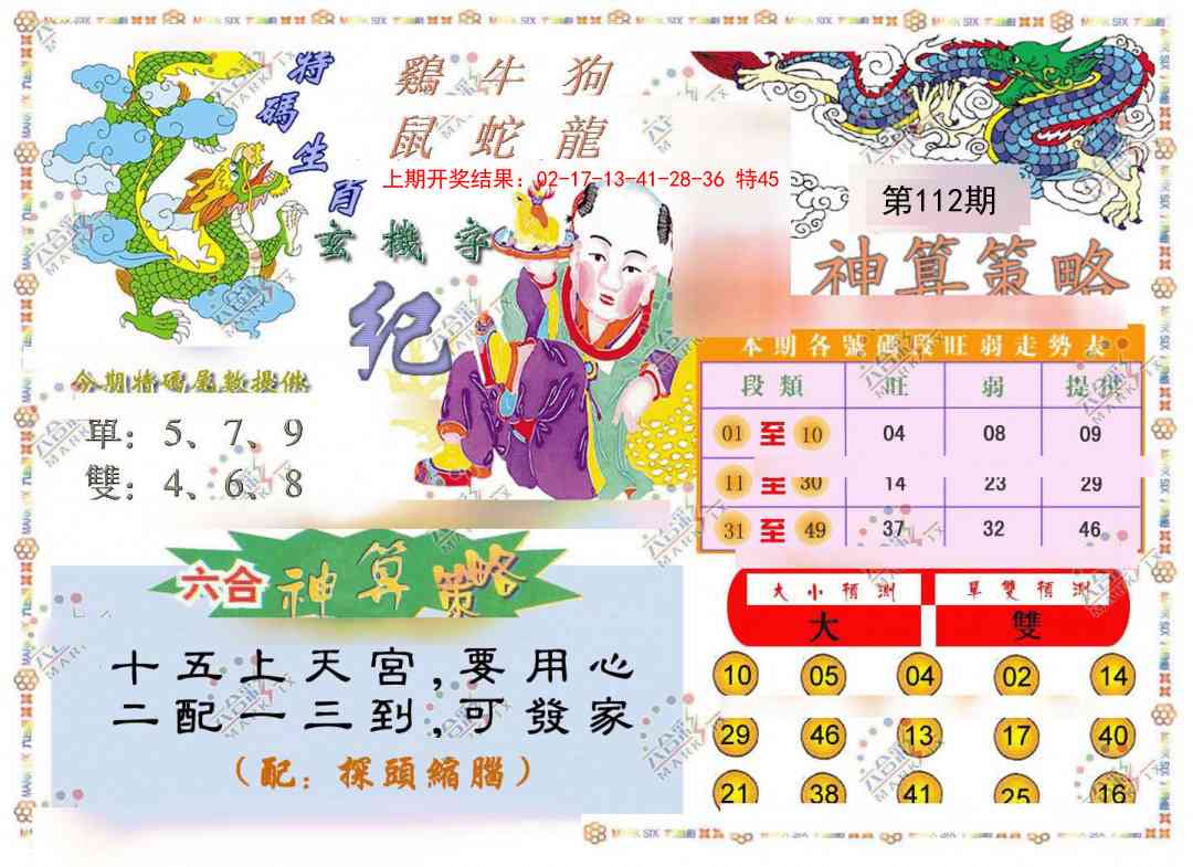 112期神算策略[图]