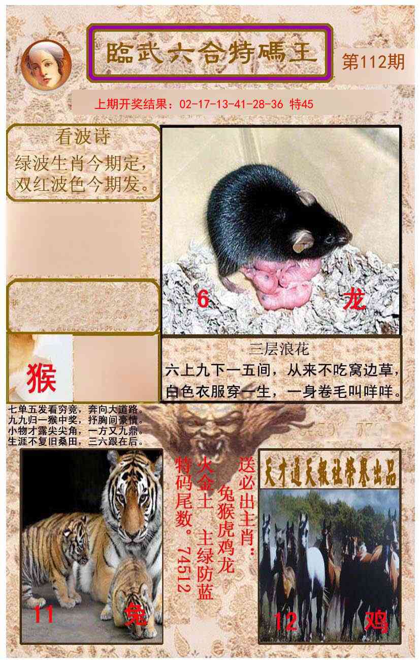 112期临武六合特码王[图]