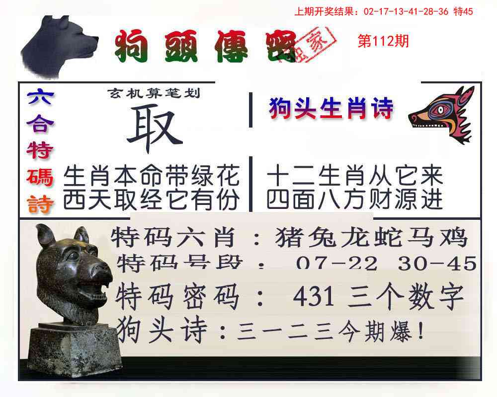 112期狗头传密[图]