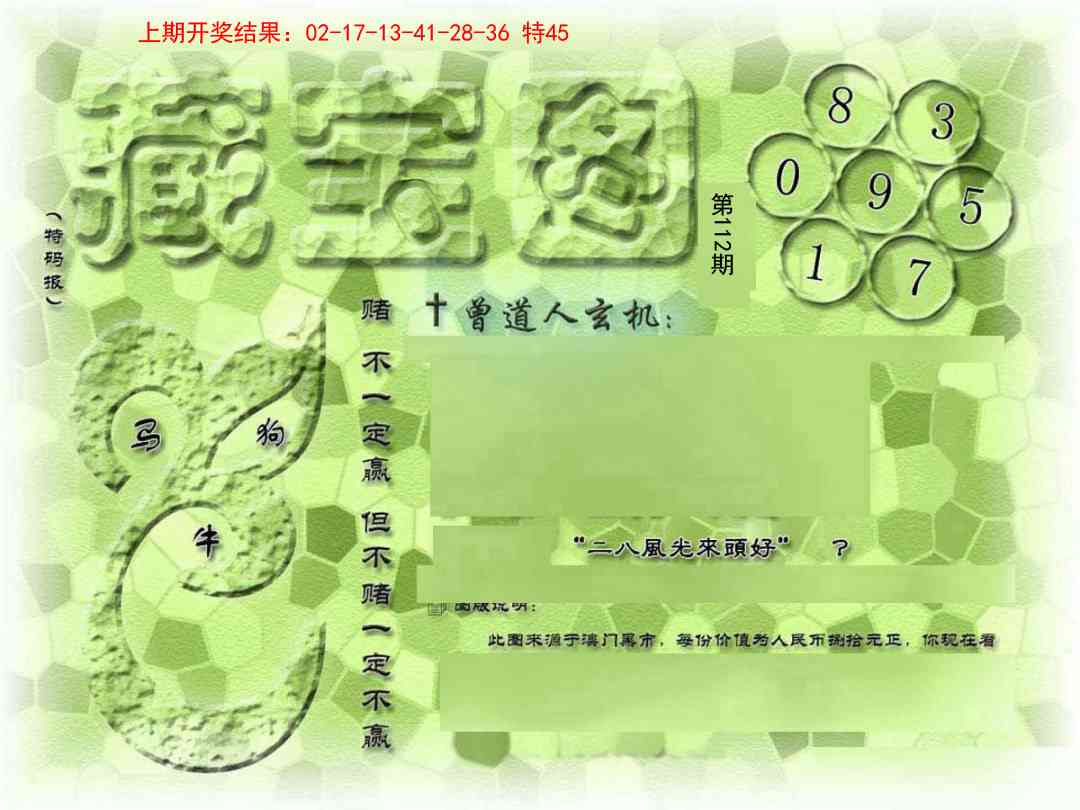 112期假新藏宝图[图]