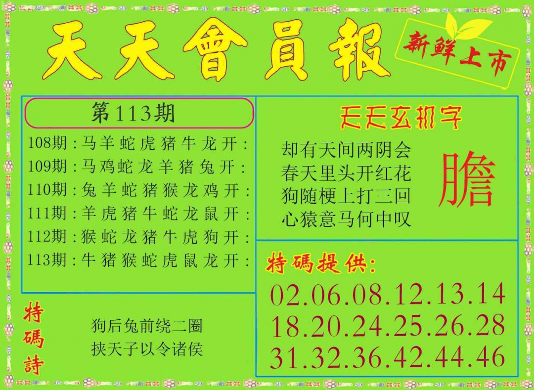 113期天天会员报[图]