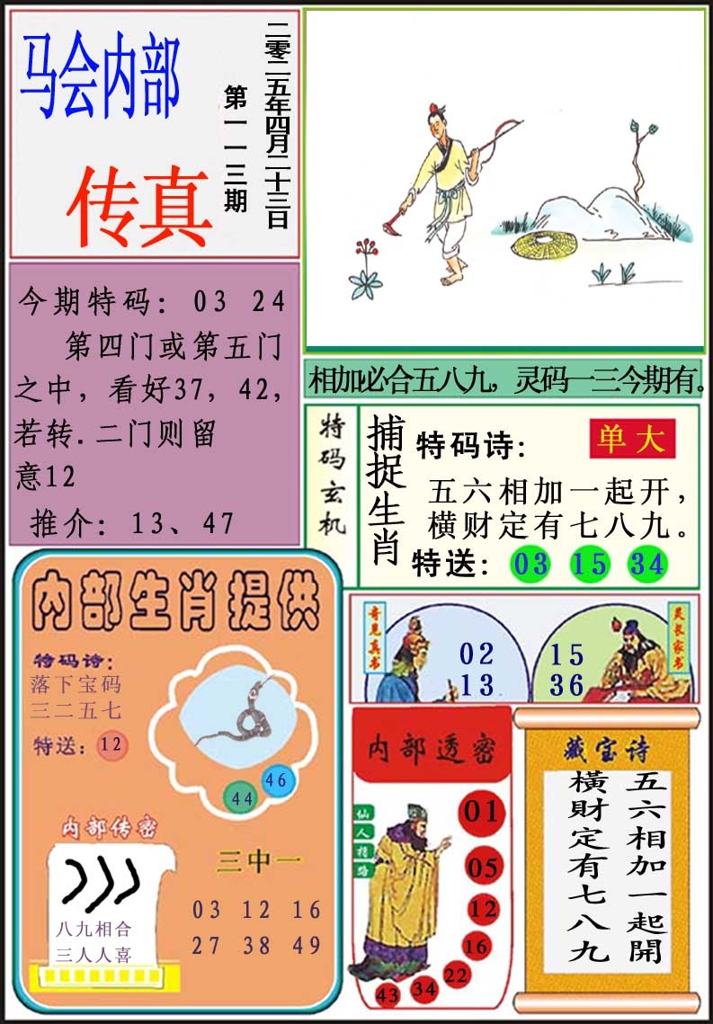 113期马会内部传真[图]