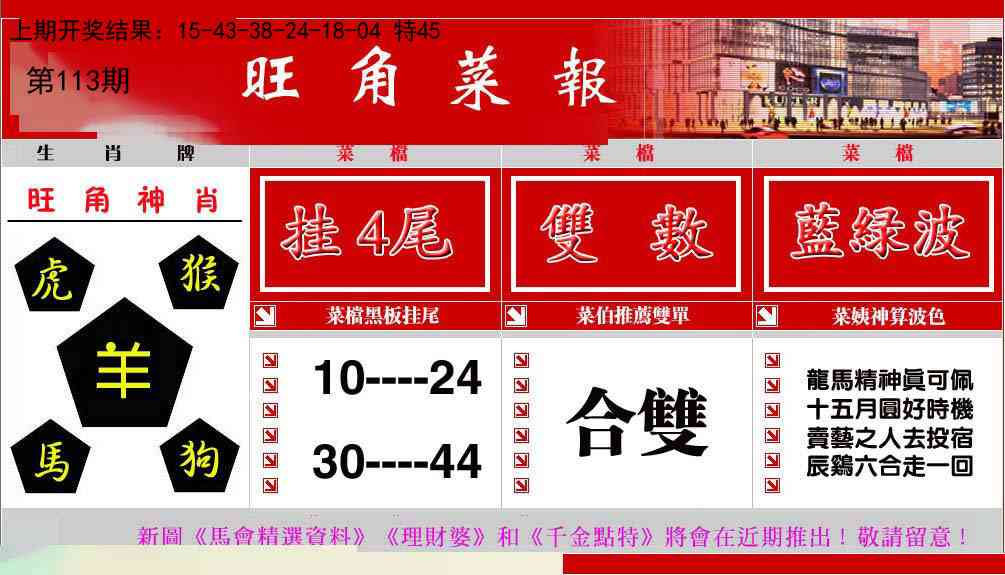 113期旺角菜报[图]