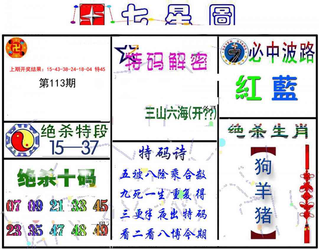 113期七星图B[图]