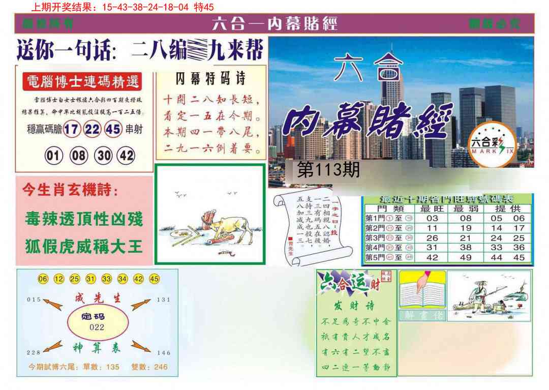 113期内幕赌经[图]