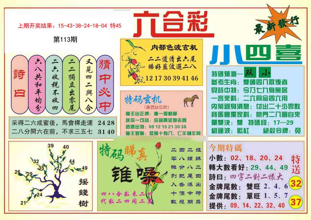 113期小四喜[图]