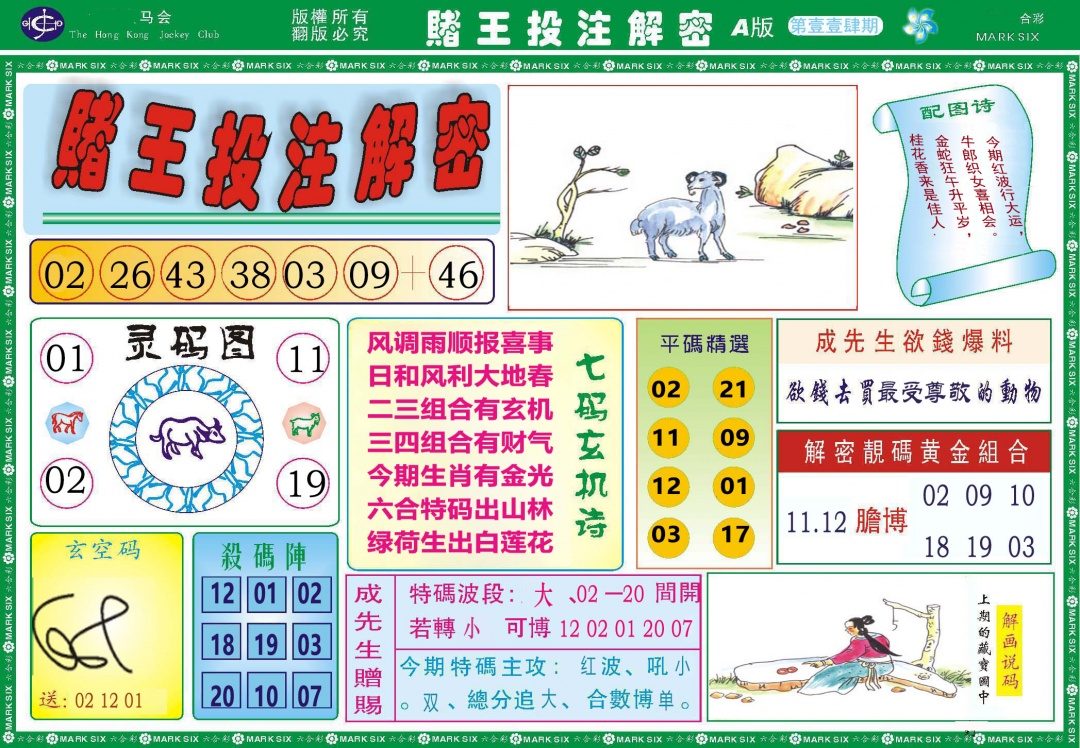 114期赌王投注解密[图]
