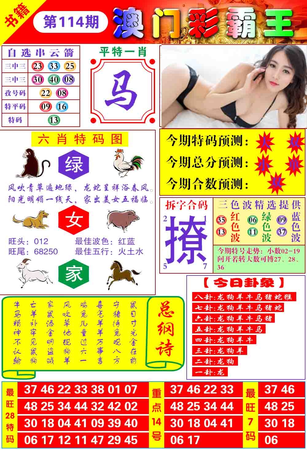 114期澳门彩霸王[图]