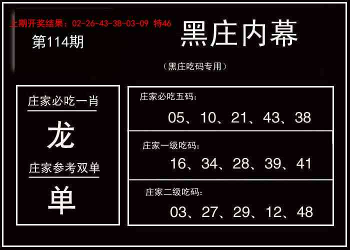 114期黑庄内幕[图]