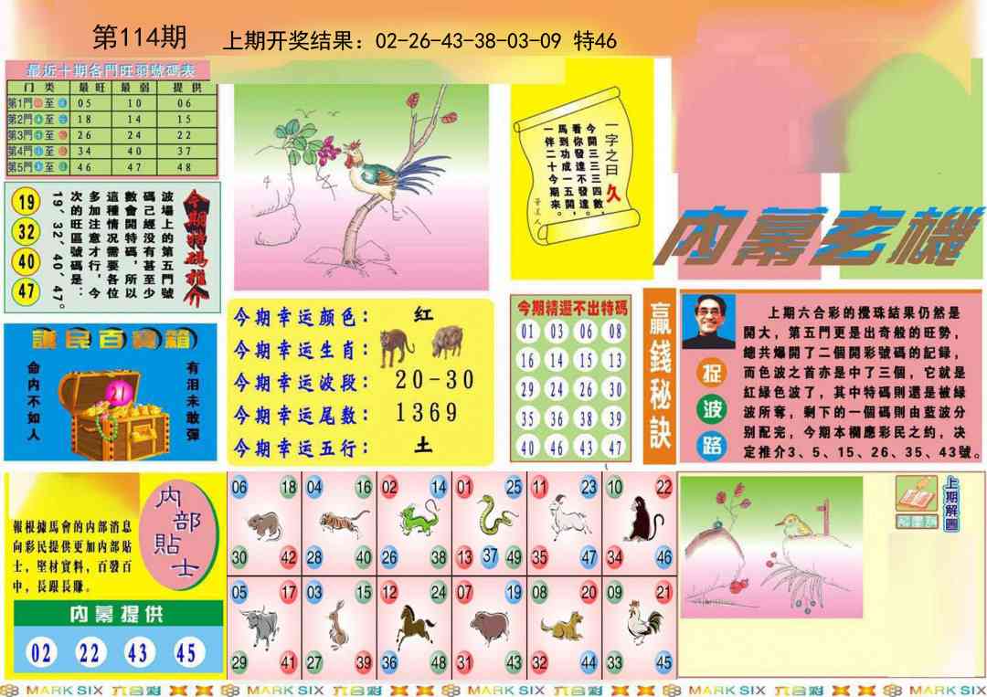 114期九龍内幕A(推荐)[图]