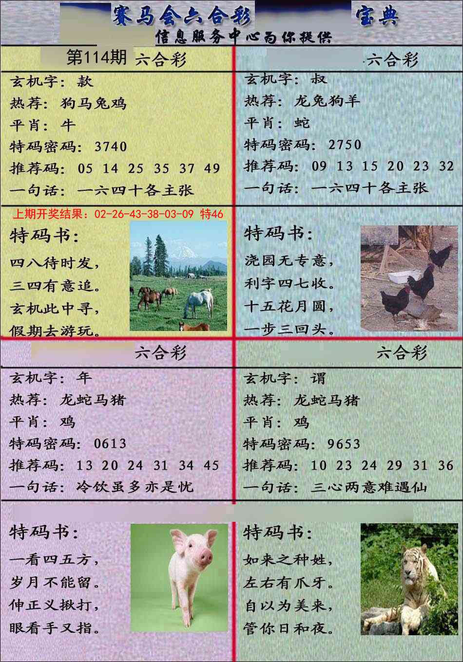 114期宝典报[图]