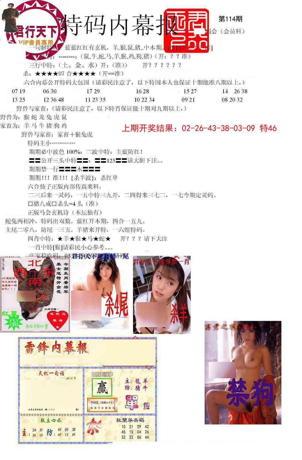 114期特码内幕报[图]