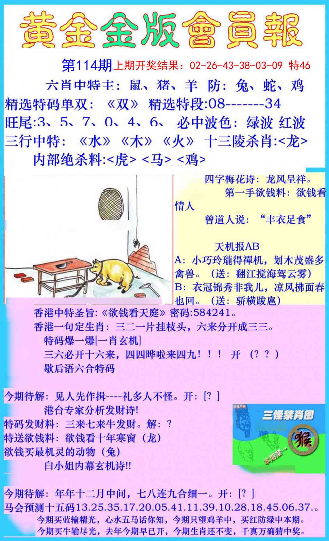 114期黄金金版会员报[图]