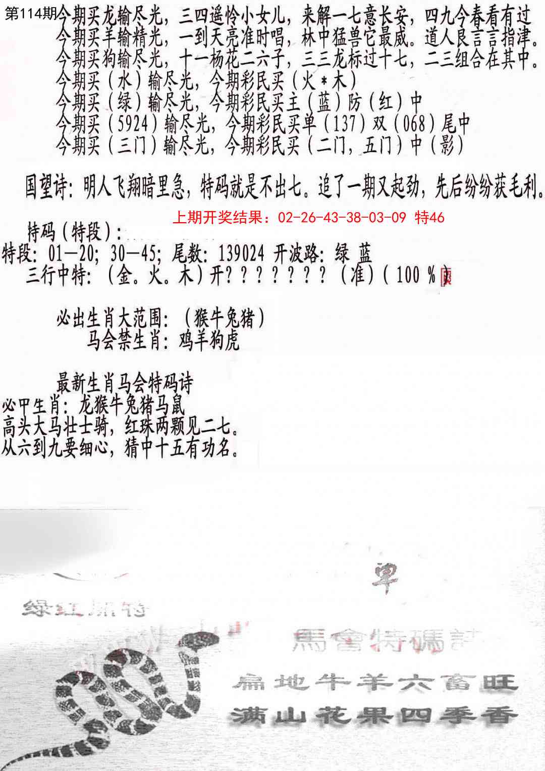 114期蛇报B[图]