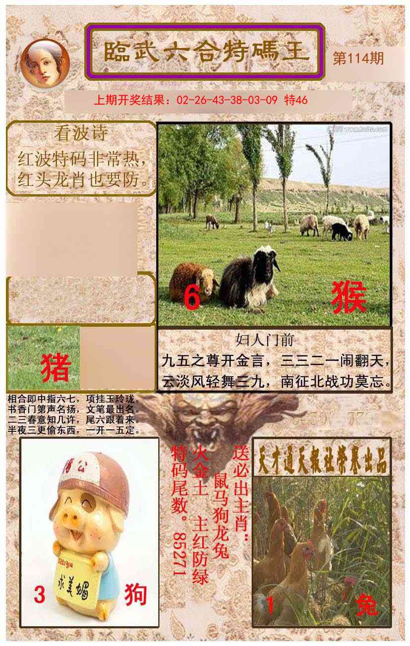 114期临武六合特码王[图]