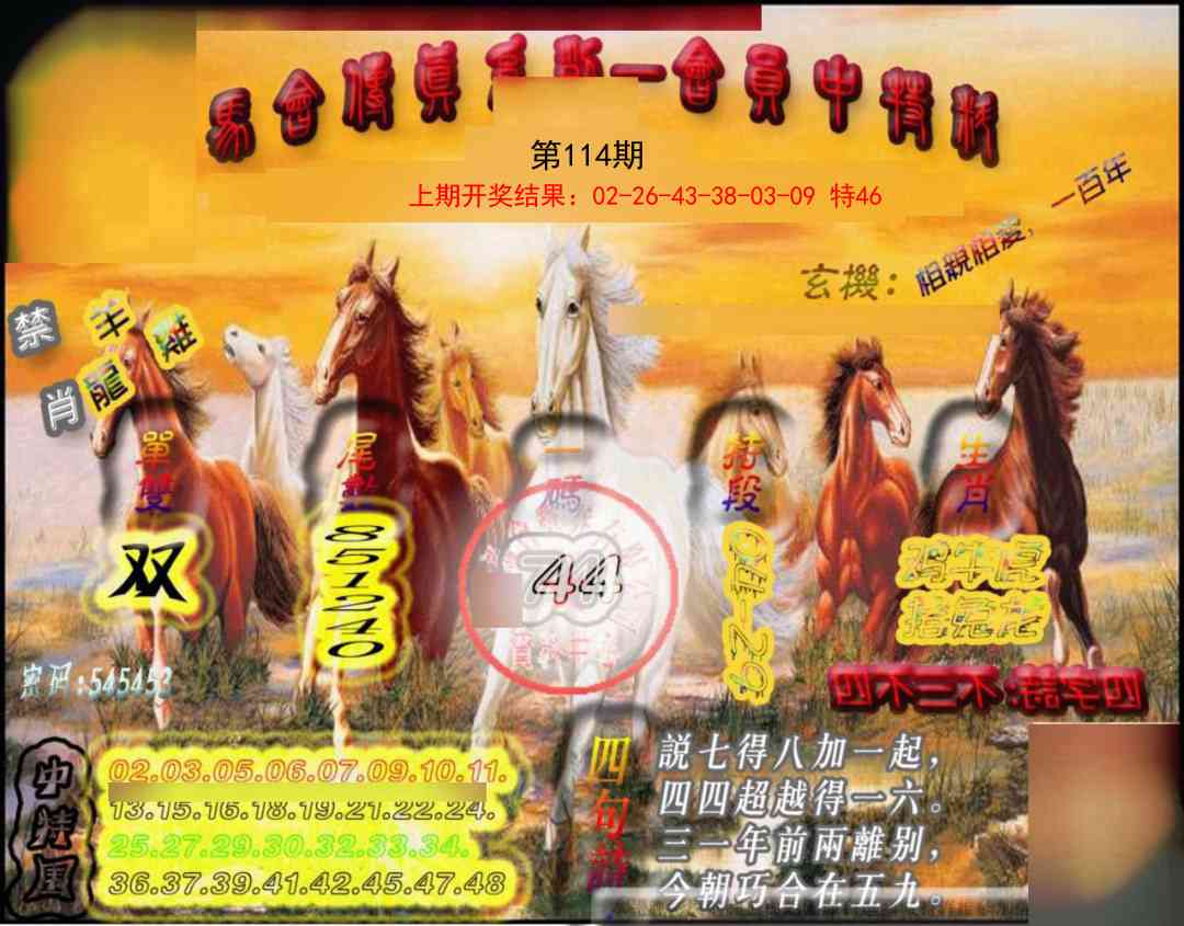 114期马会传真-会员报[图]