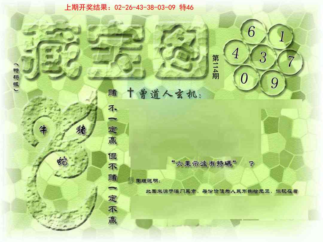 114期假新藏宝图[图]