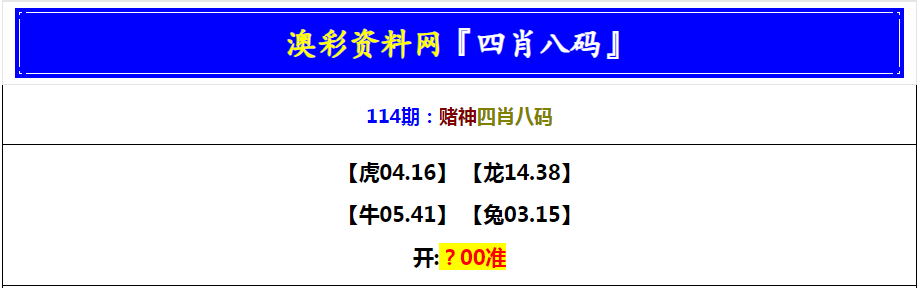 114期赌神四肖八码[图]