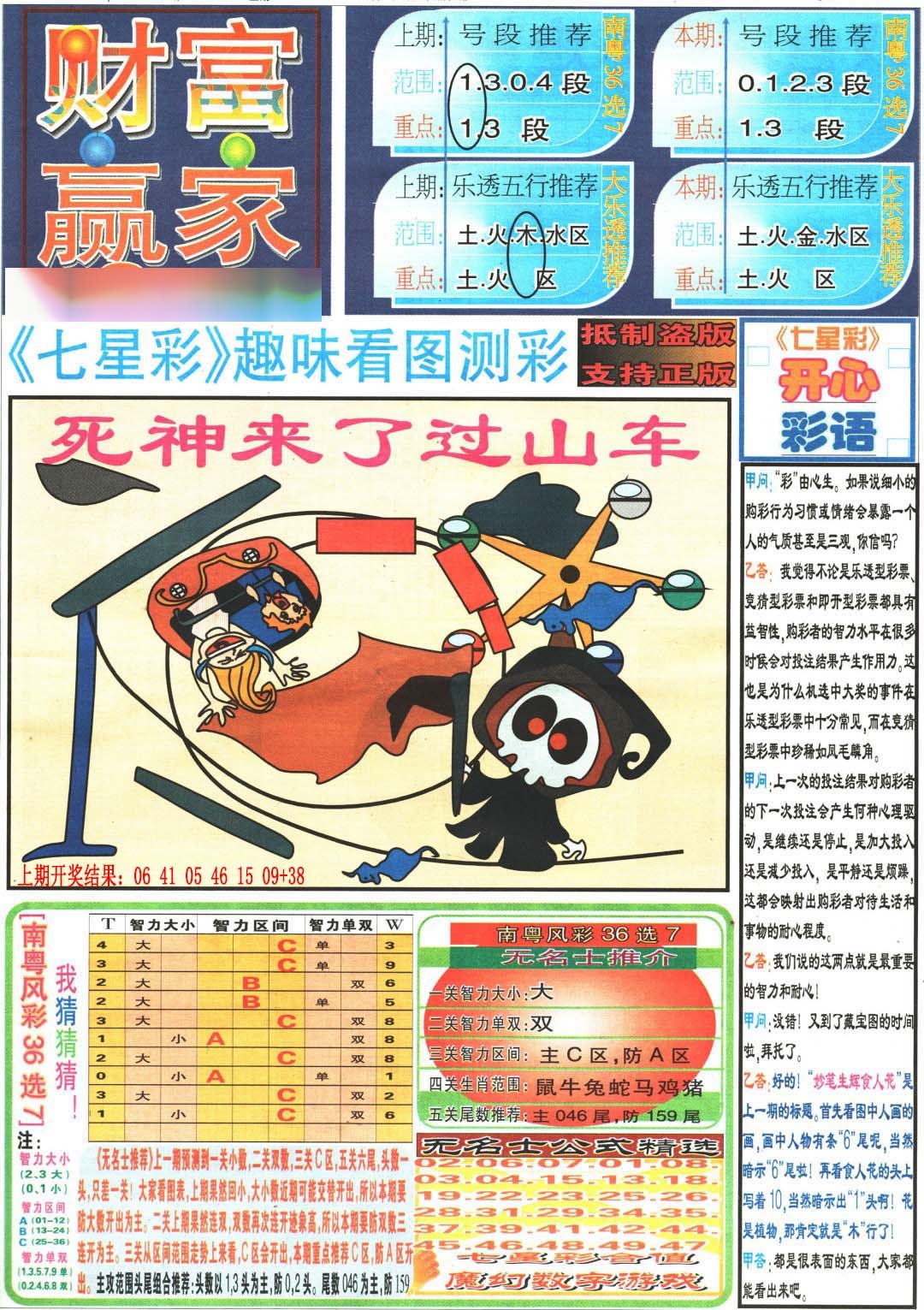 115期财富赢家（七星彩）[图]