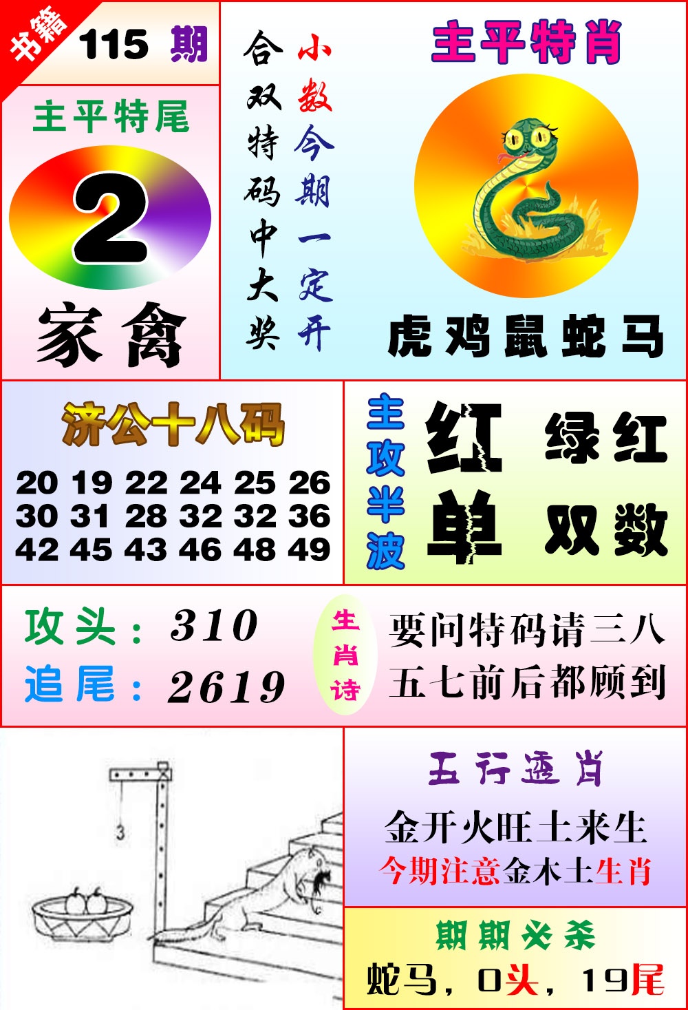 115期澳门狗头铡[图]