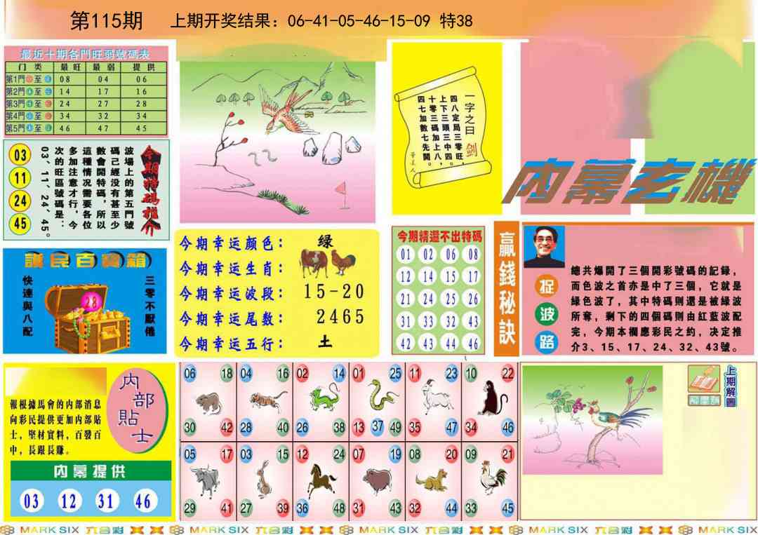 115期九龍内幕A(推荐)[图]