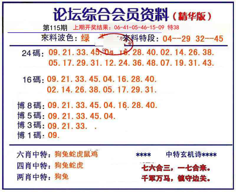 115期综合会员资料[图]