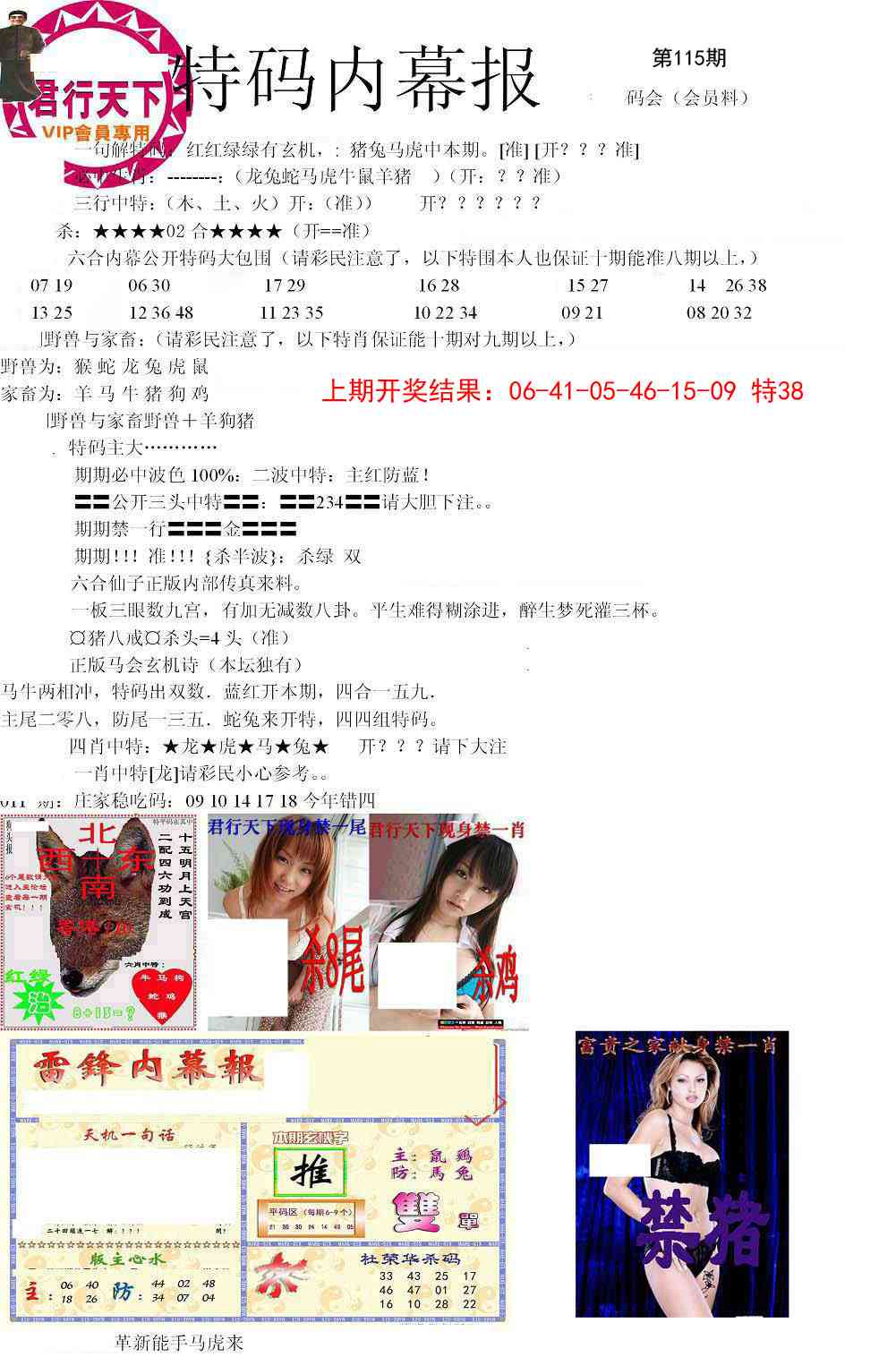 115期特码内幕报[图]