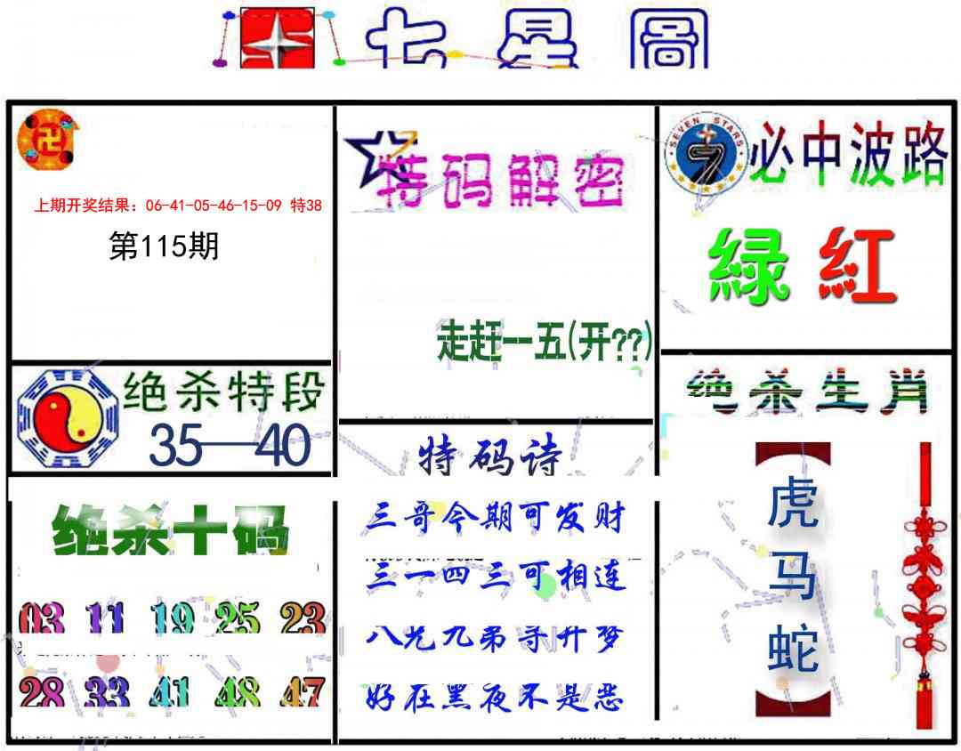 115期七星图B[图]
