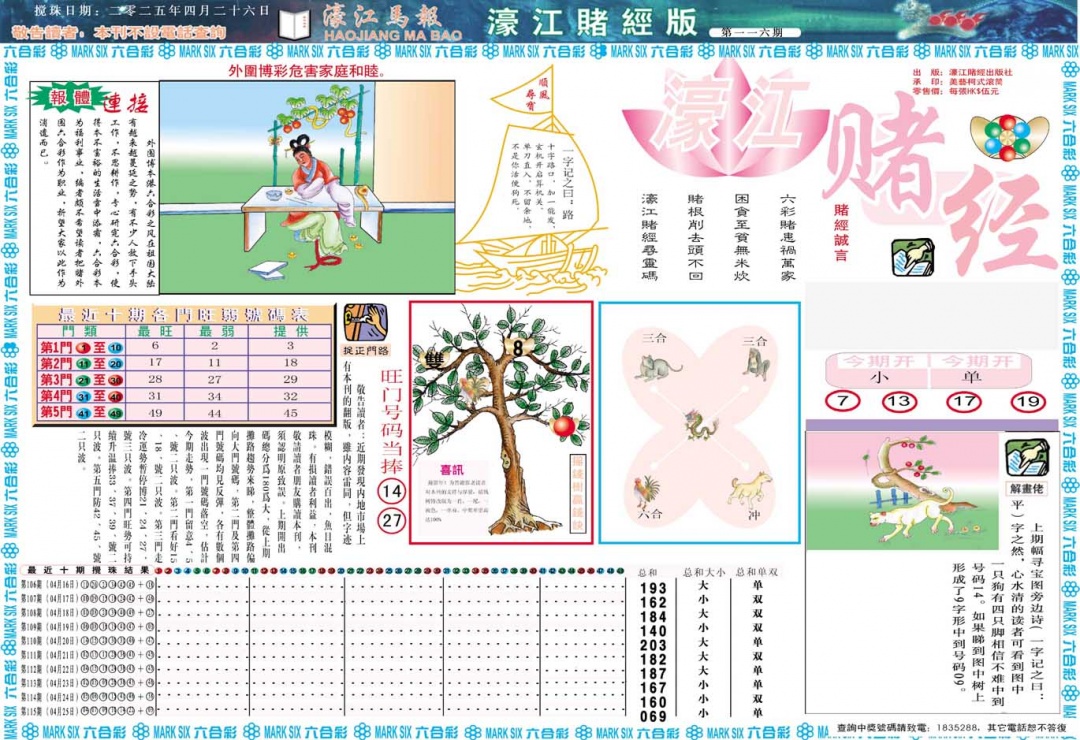 116期濠江赌经A[图]