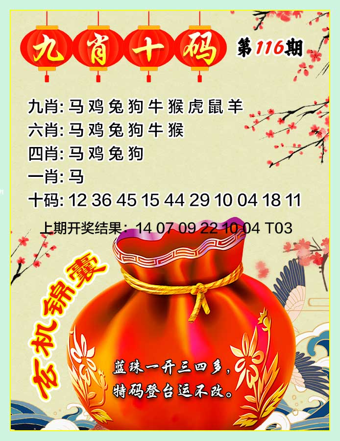 116期九肖十码[图]