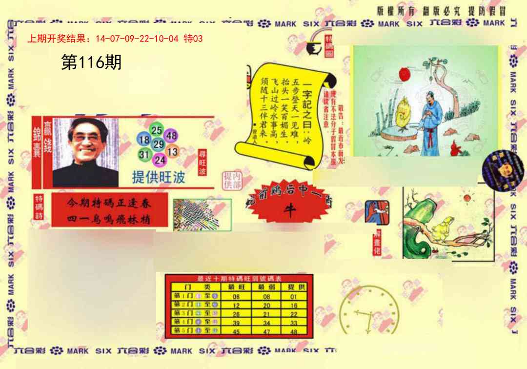 116期特码王(信封)[图]