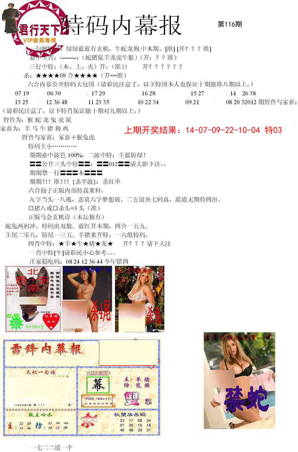 116期特码内幕报[图]