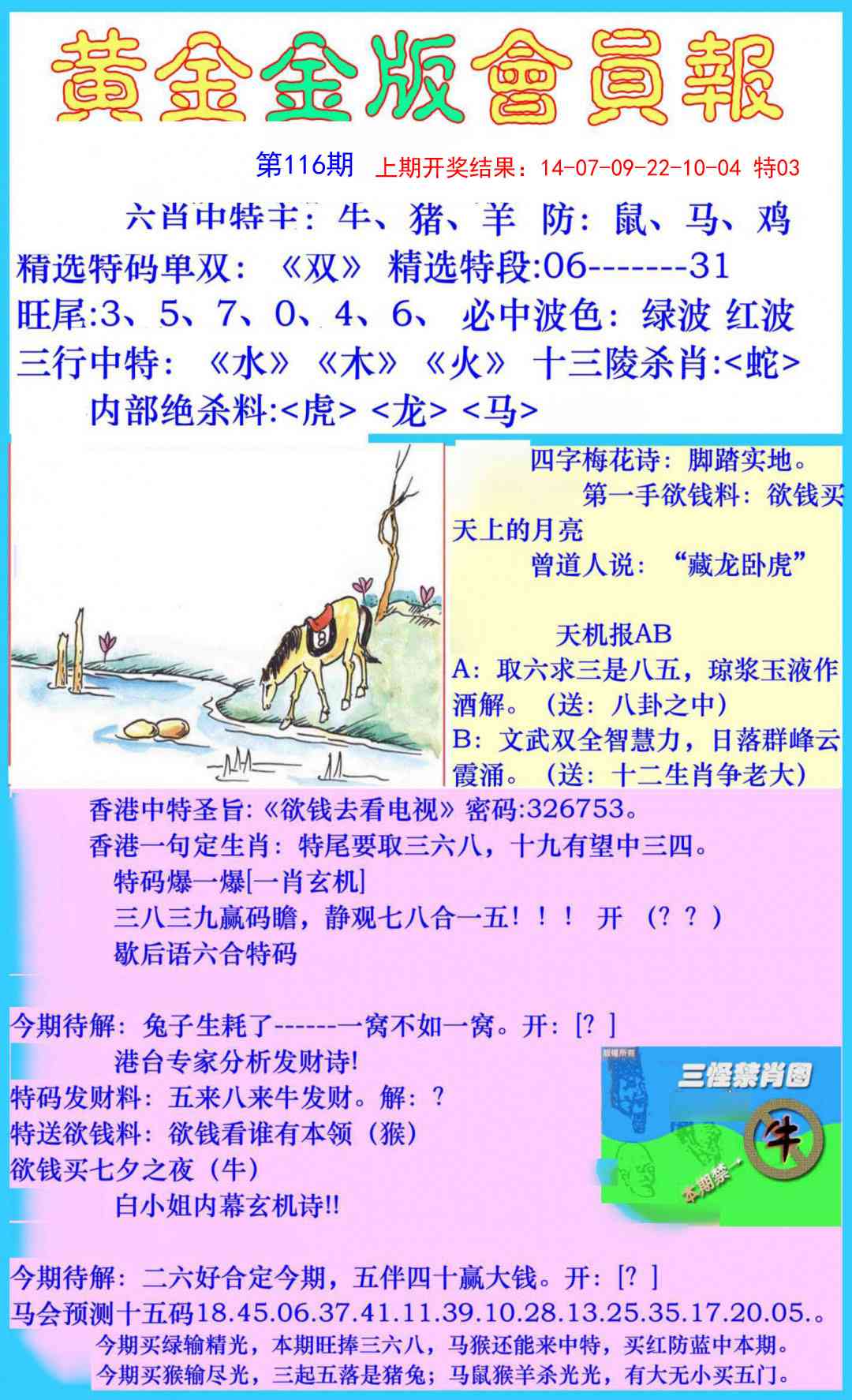 116期黄金金版会员报[图]