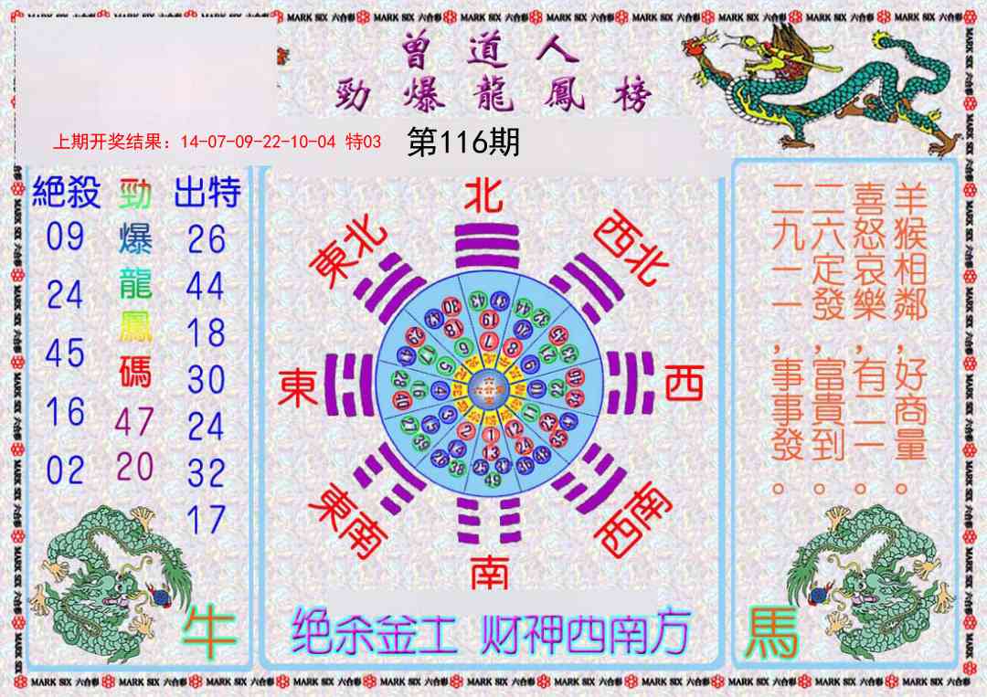 116期曾道人劲爆龙凤榜[图]