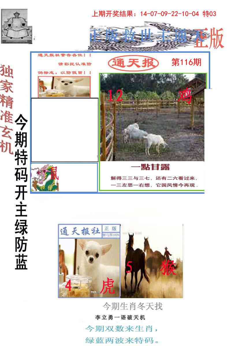 116期李力勇通天报[图]