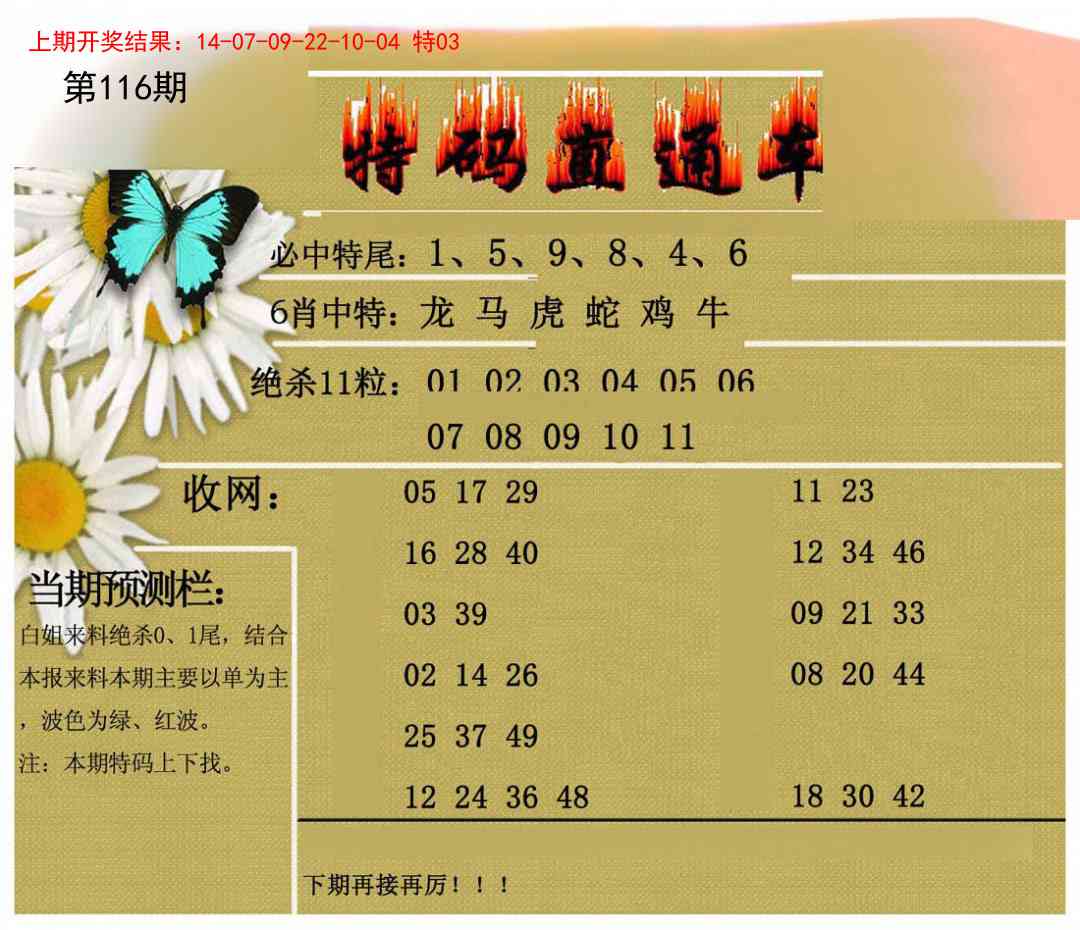 116期特码直通车[图]