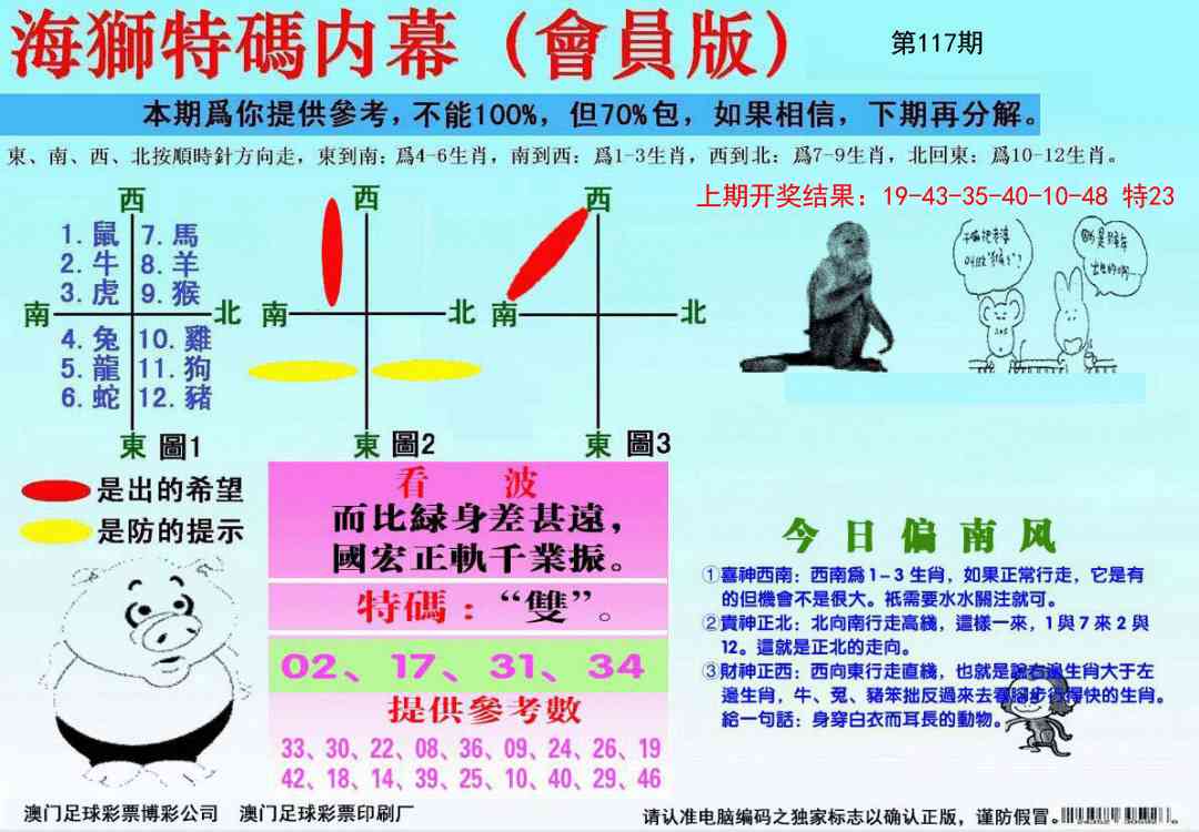 117期海狮特码会员报[图]