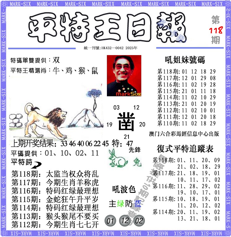 118期平特王日报[图]