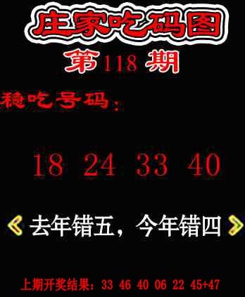 118期庄家吃码图[图]