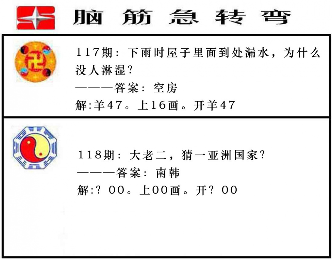 118期脑筋急转弯[图]