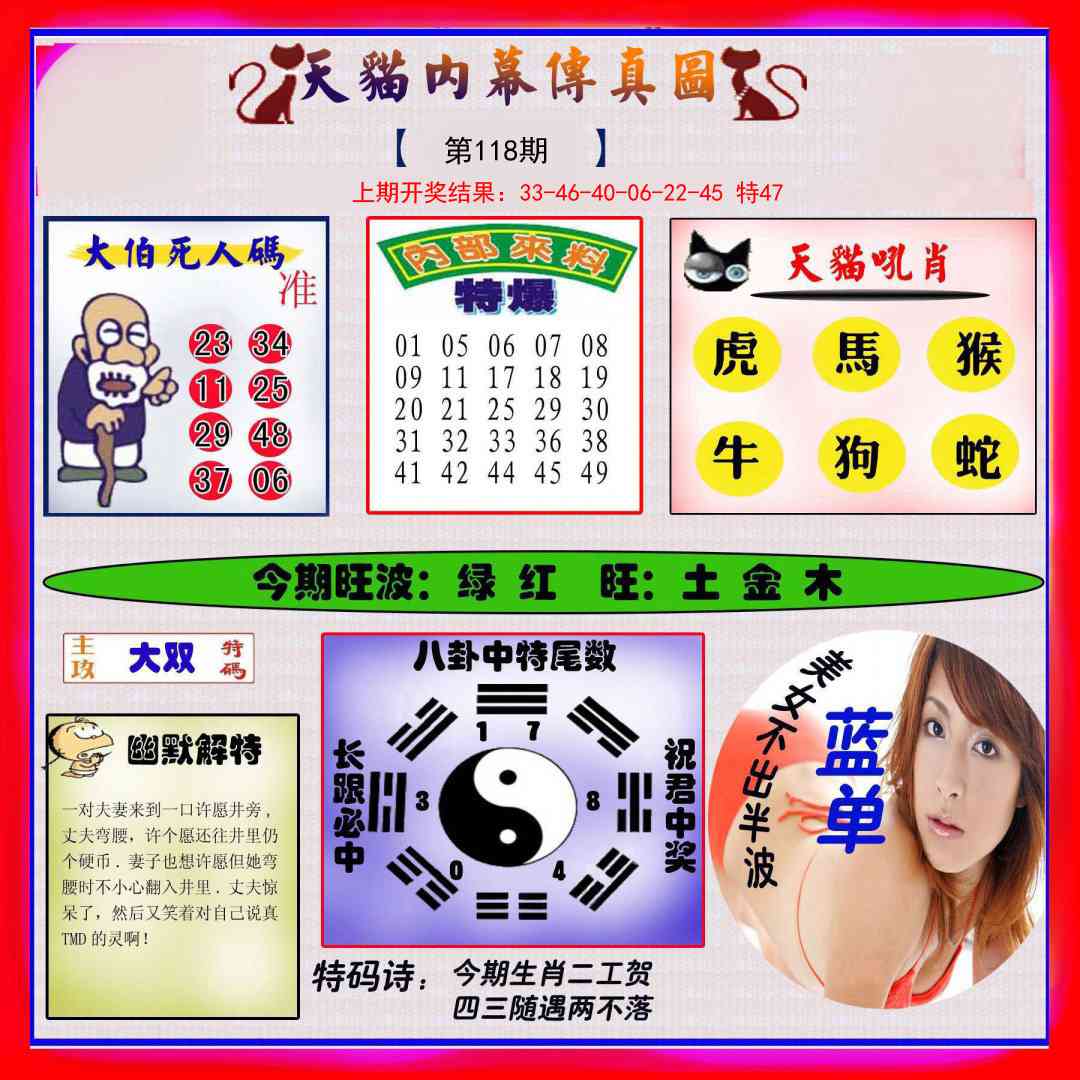 118期内幕传真图[图]