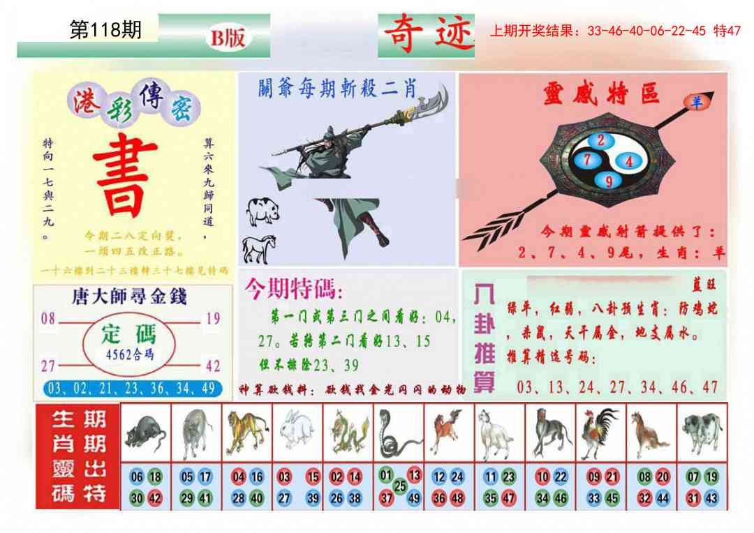 118期九龍奇迹B(推荐)[图]