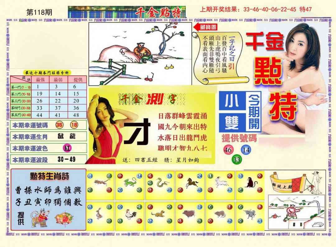 118期千金点特A[图]