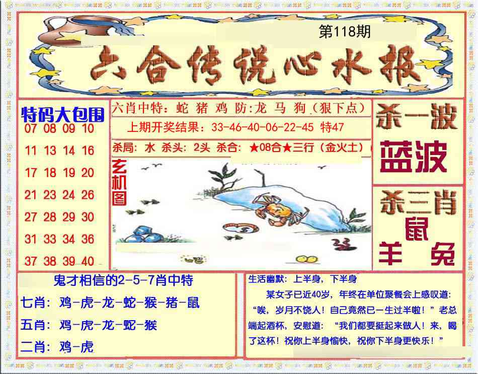 118期六合传说(心水版)[图]