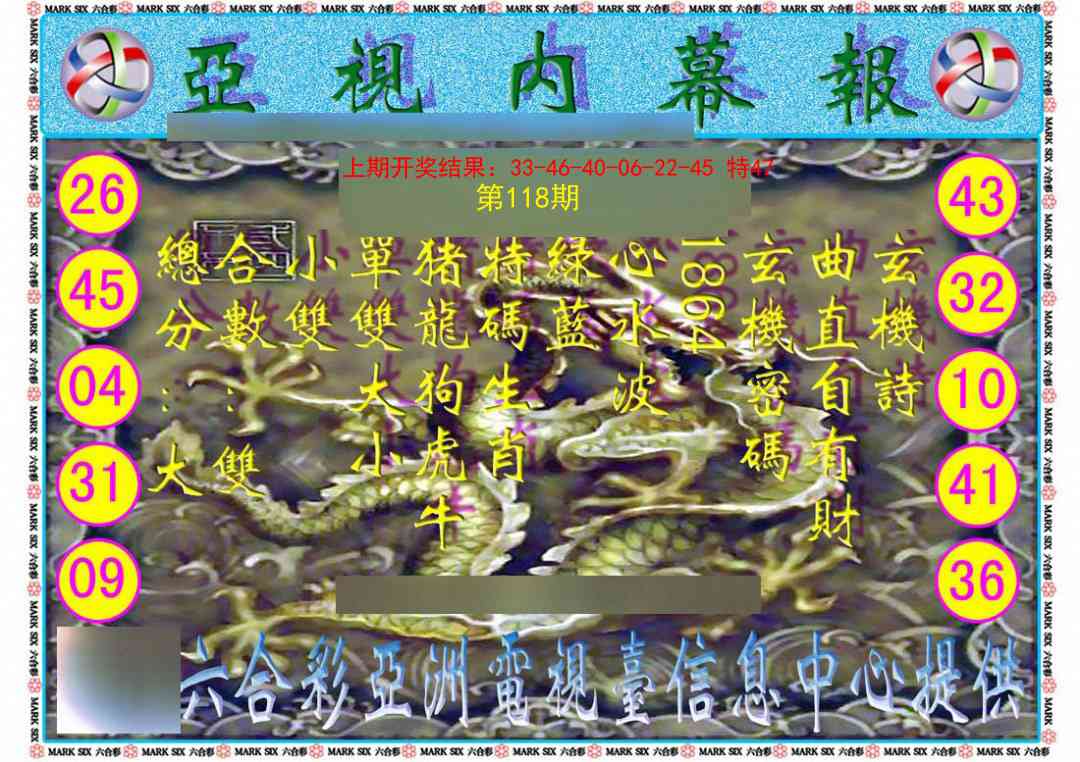 118期亚视内幕报[图]